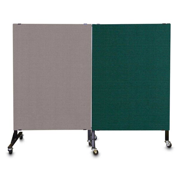 Enclosed Corkboard, 1 Door, 72"x48", 4" Fra
